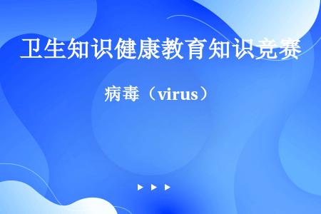 病毒（virus）