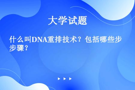 什么叫DNA重排技术？包括哪些步骤？