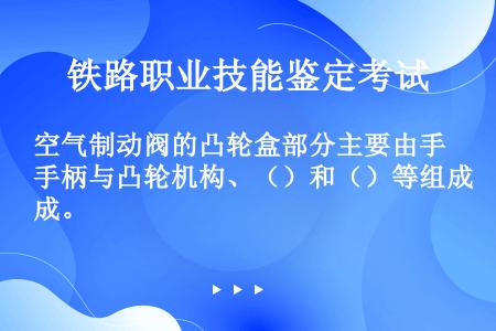 空气制动阀的凸轮盒部分主要由手柄与凸轮机构、（）和（）等组成。